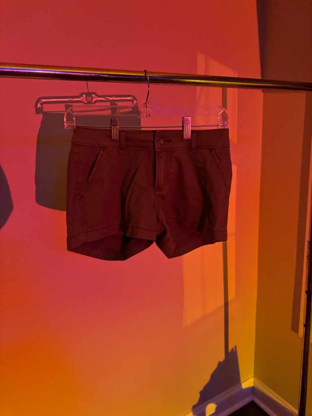 Hollister Olive Green Low-Rise Shorts